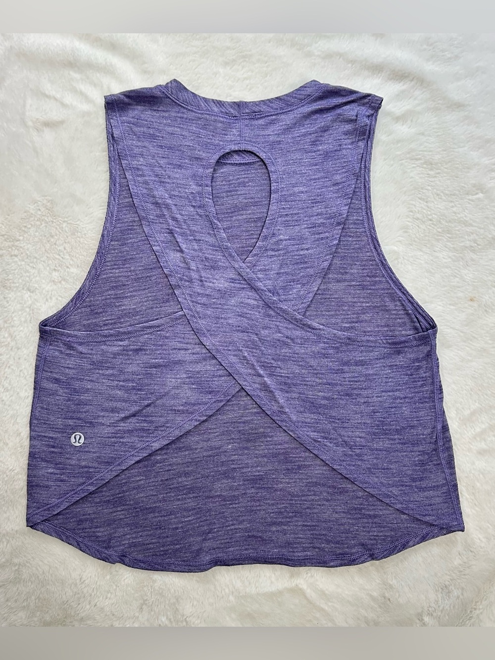 Lululemon Fast As Light Muscle Tank - Heathered Viola - Size 4